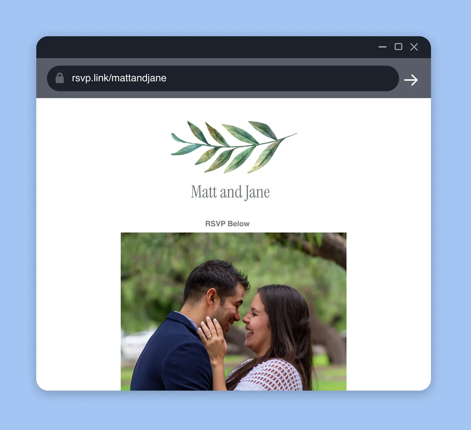 Wedding rsvp link