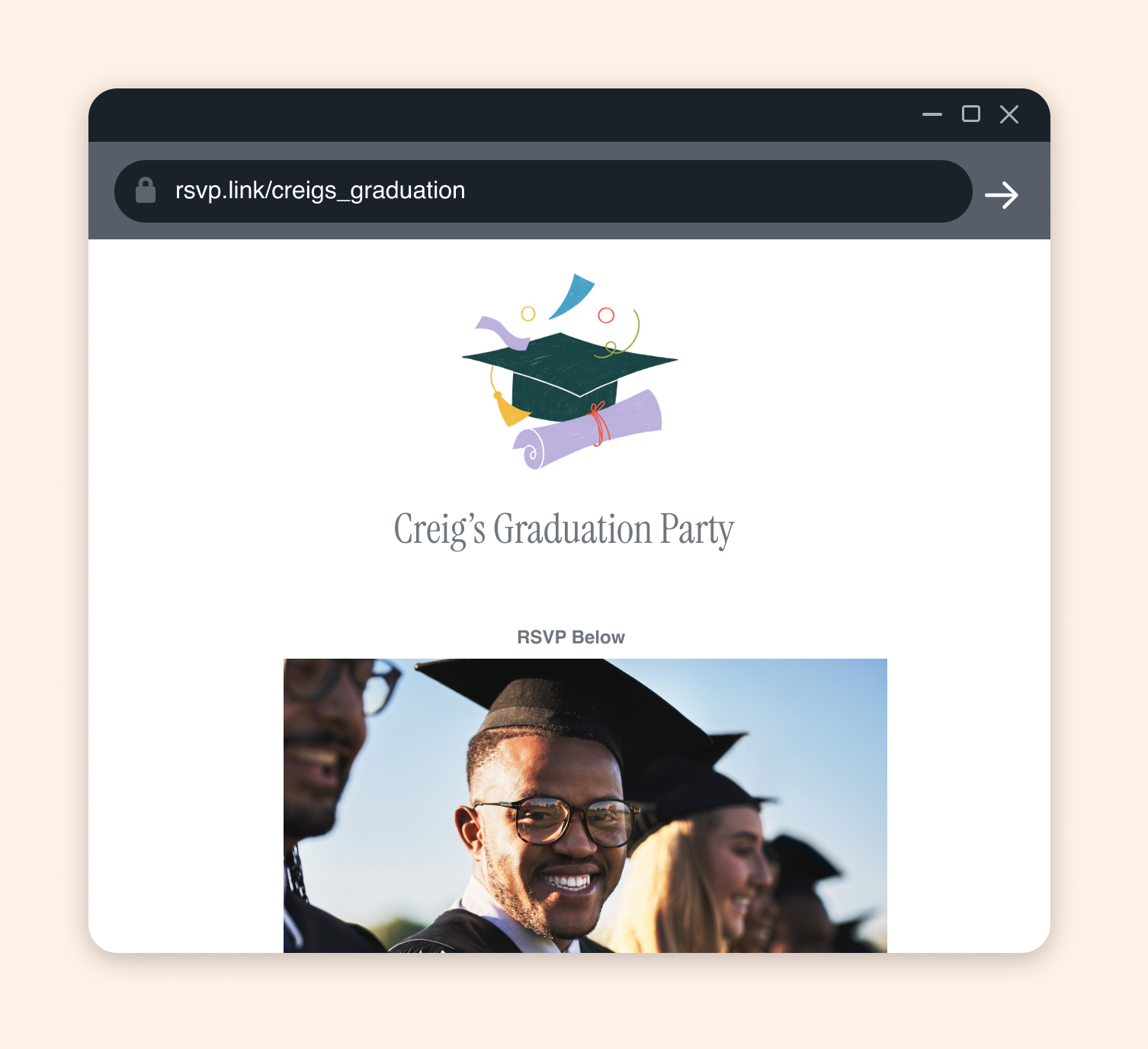 Graduation rsvp link