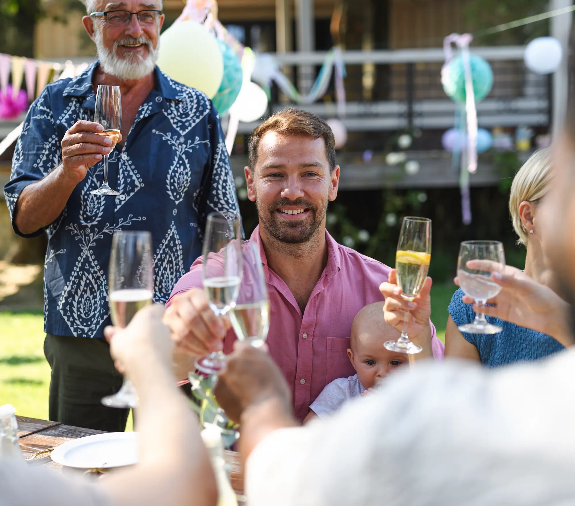 Retirement backyard party.