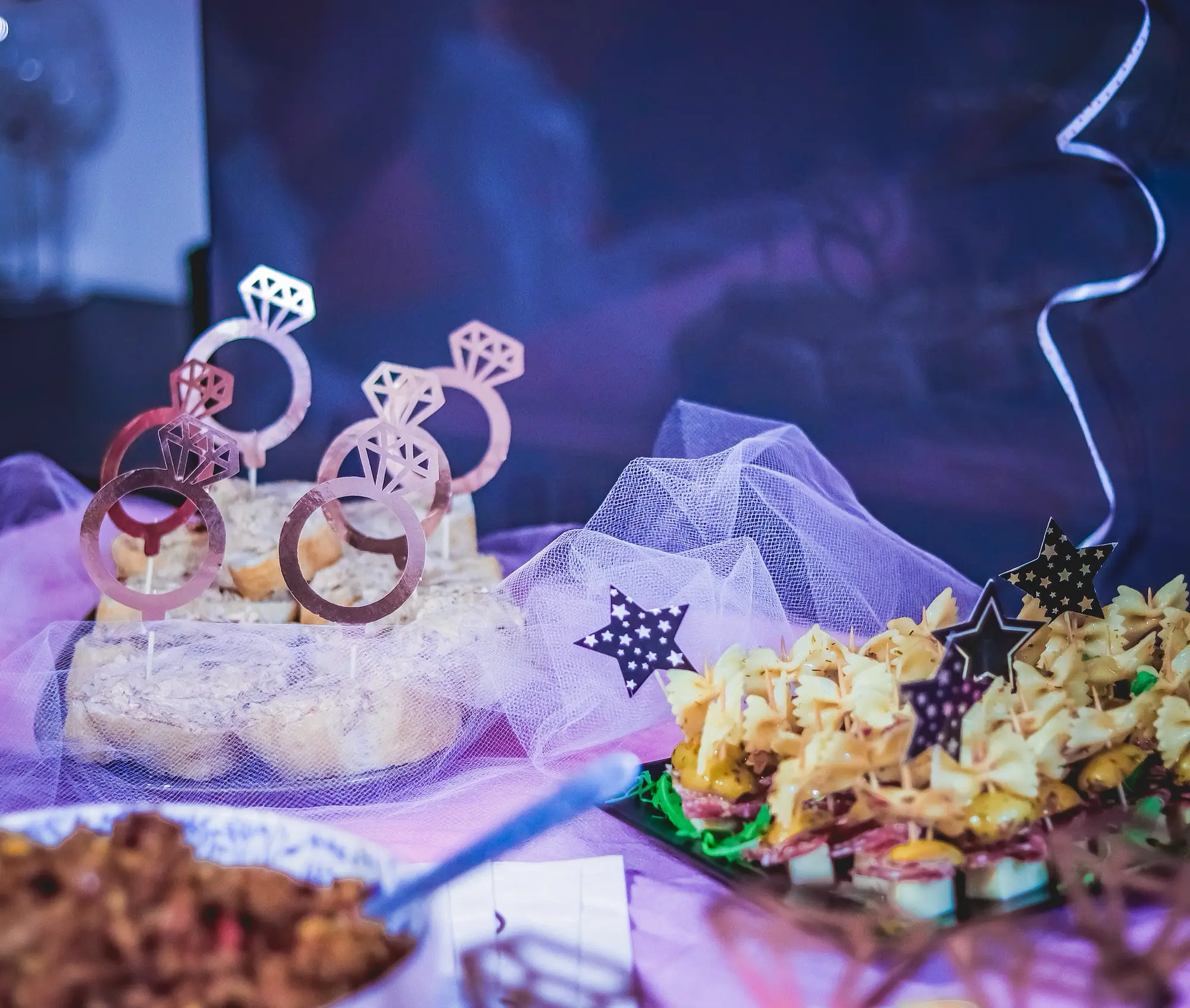 Bridal showers party food.