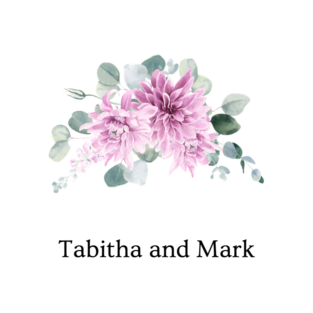 White Background With Purple Flowers RSVP theme