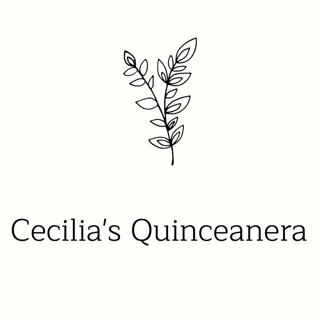 White Background with Black Leaf Outline RSVP theme