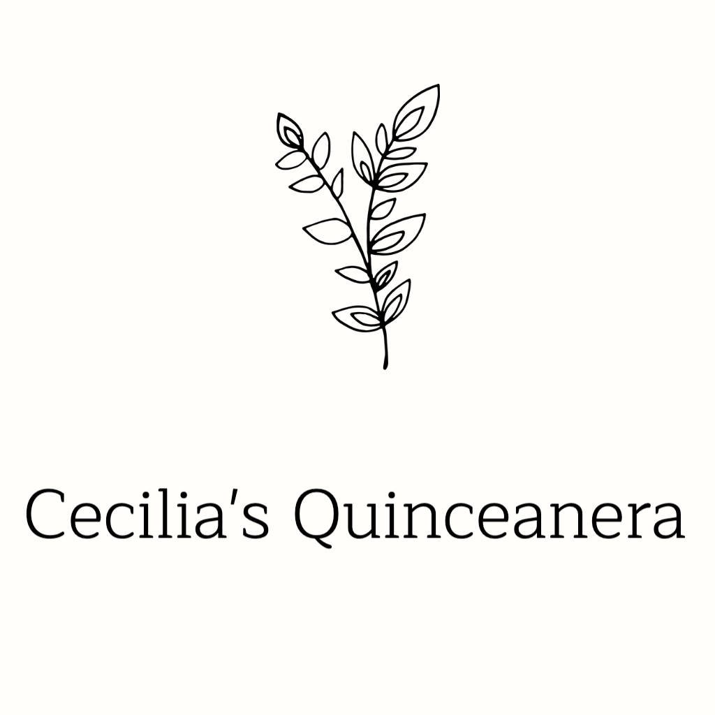 White Background with Black Leaf Outline RSVP theme