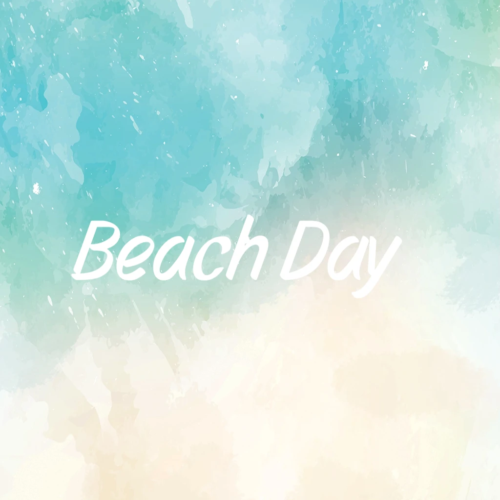 turquoise and beige beach gradient RSVP theme