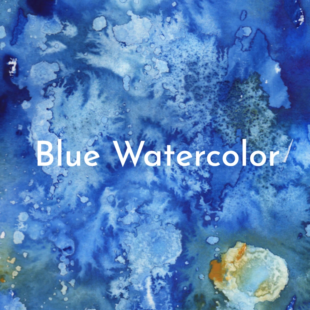 blue watercolor background Modern RSVP theme