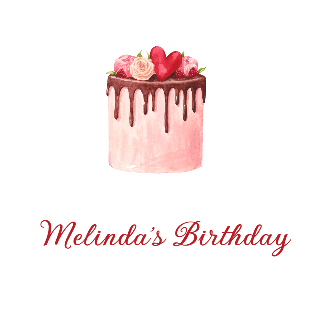 Pink Chocolate Heart birthday Cake Birthday RSVP theme