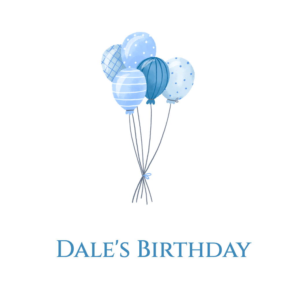 blue birthday balloons