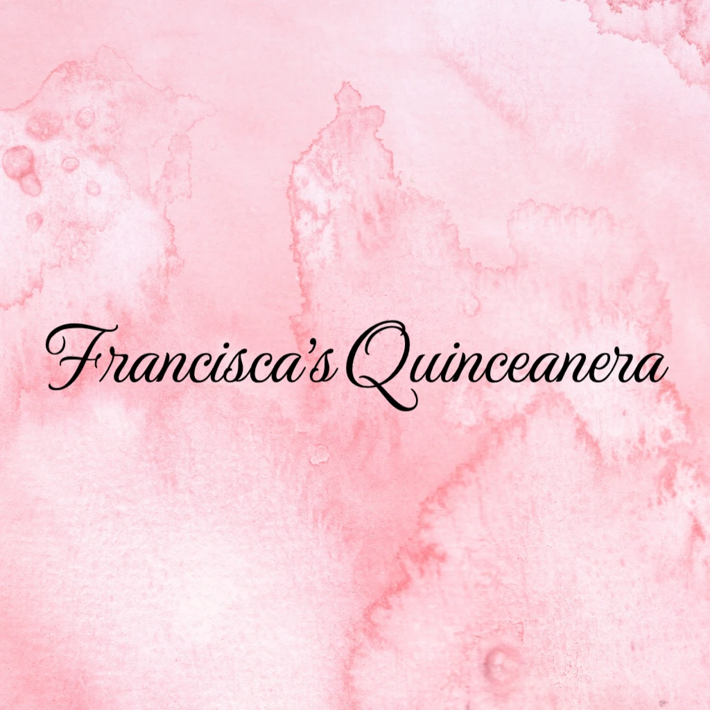 Pink Watercolor Background Quinceanera RSVP theme