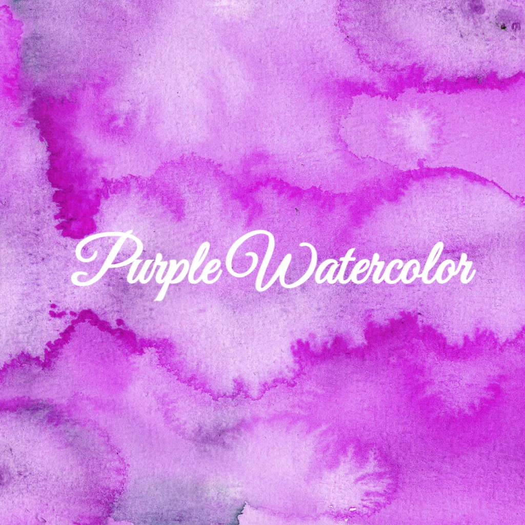 purple ombre watercolour Modern RSVP theme