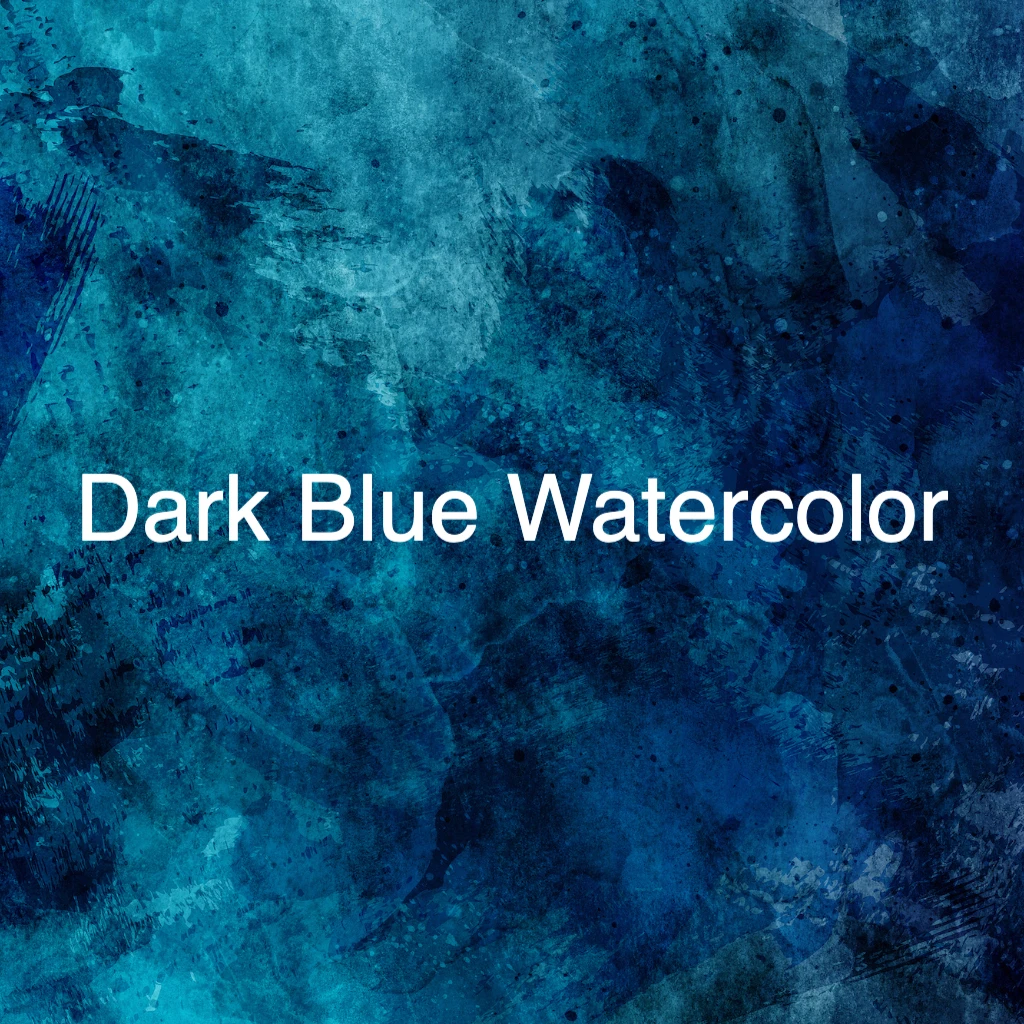 watercolor dark blue Modern RSVP theme