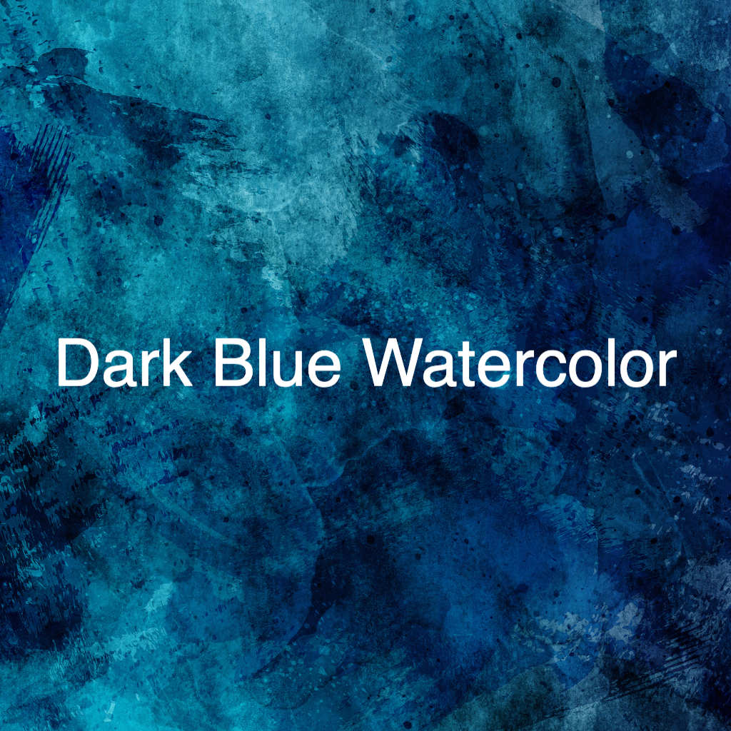 watercolor dark blue Modern RSVP theme