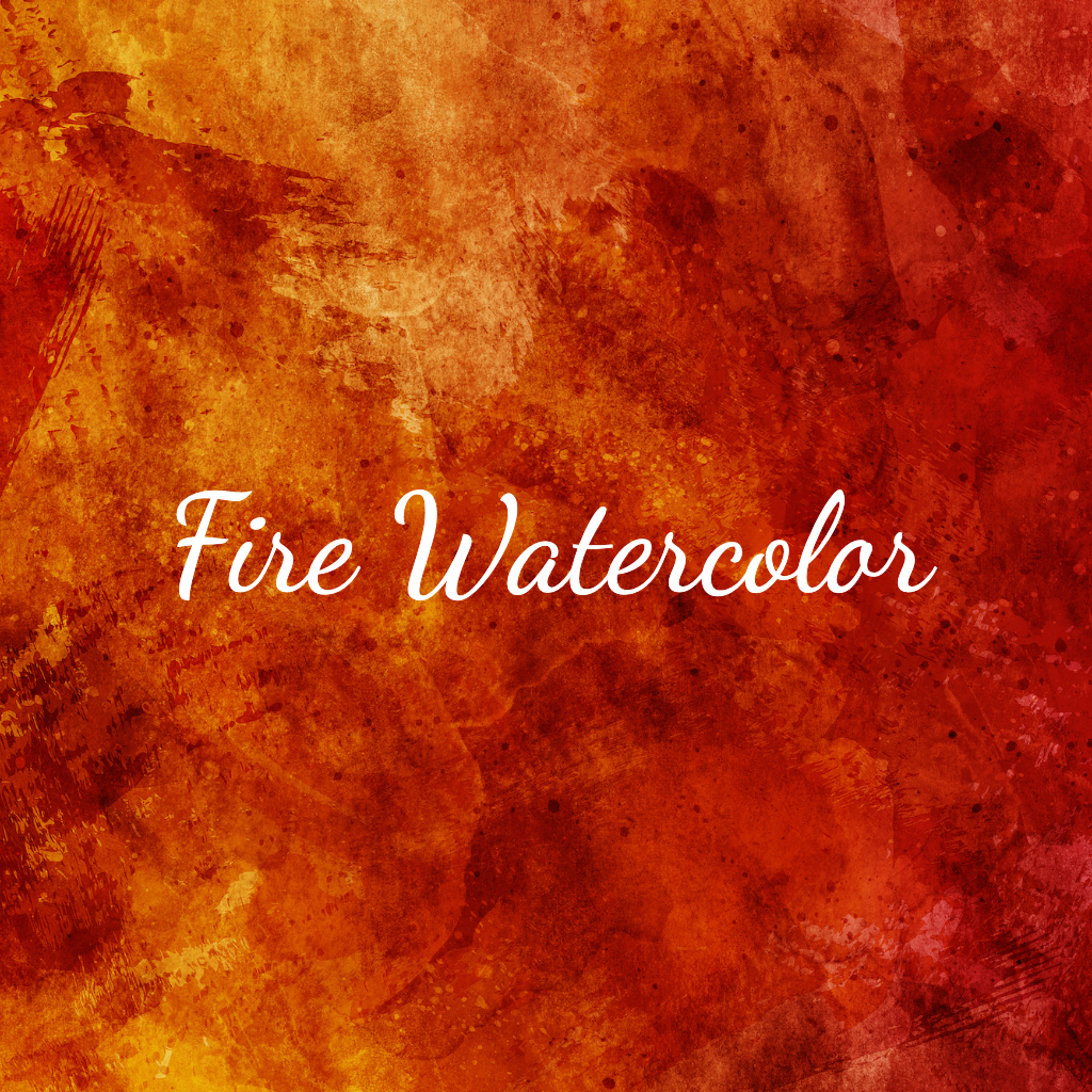 red and orange watercolor Modern RSVP theme