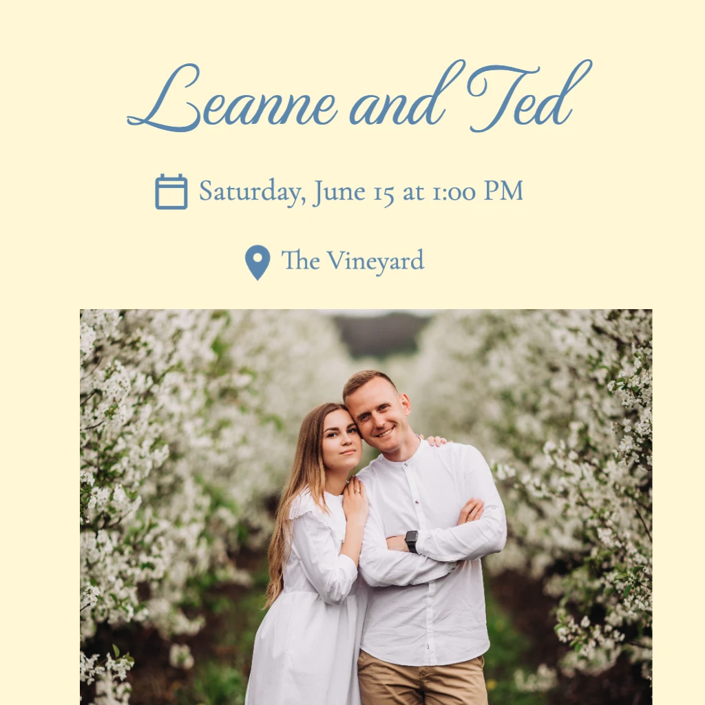 Light Butter Yellow Coloured Background Wedding RSVP theme