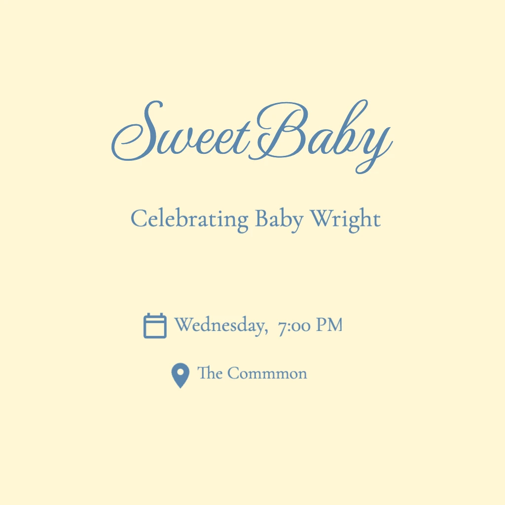 Light Butter Yellow Coloured Background Baby Shower RSVP theme