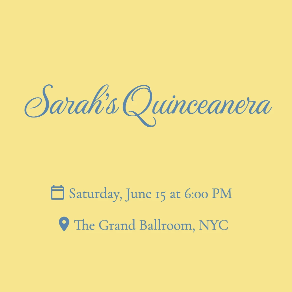 Butter Yellow Coloured Background RSVP theme