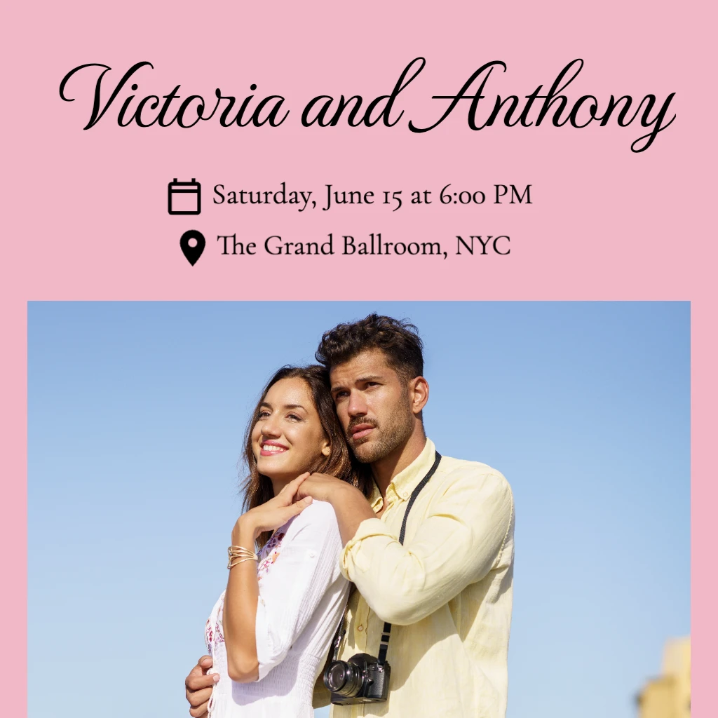 Blush Pink Coloured Background Wedding RSVP theme