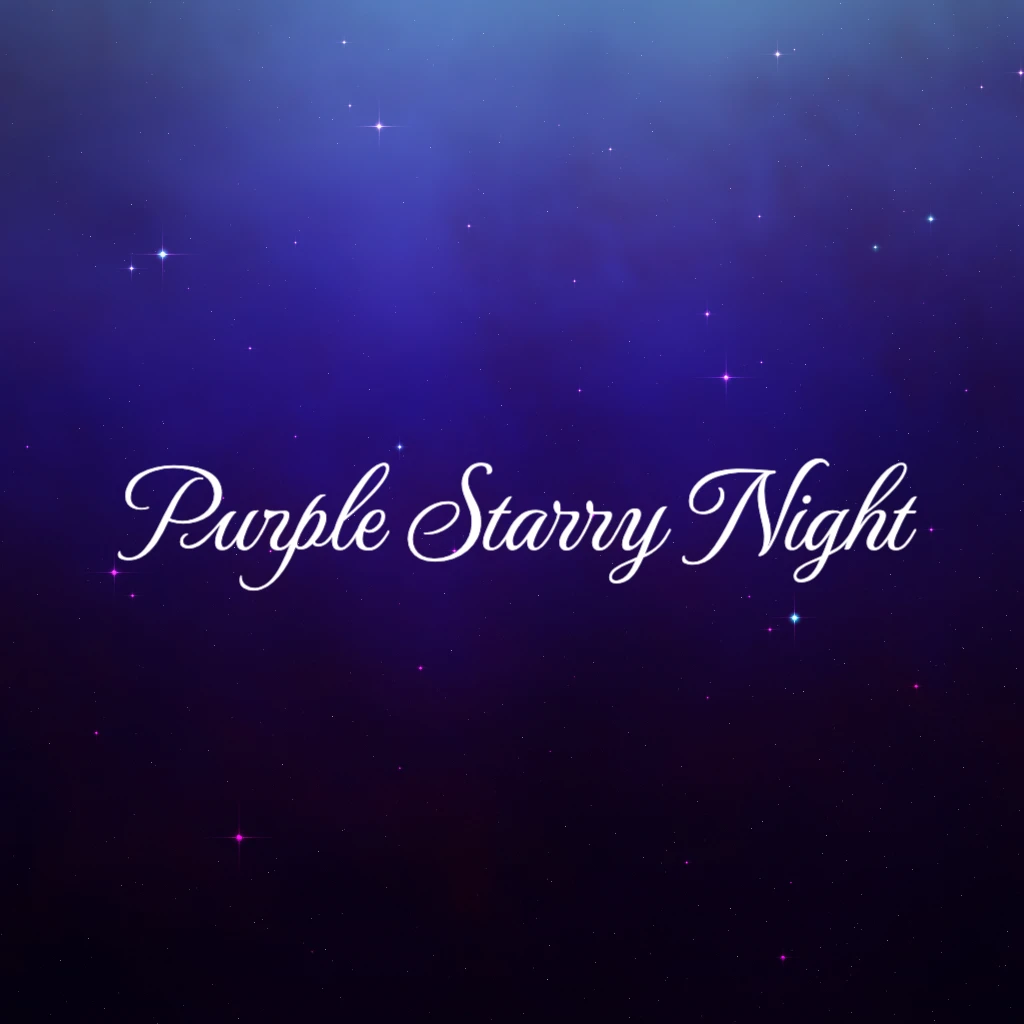 Purple Starry Night Background RSVP theme