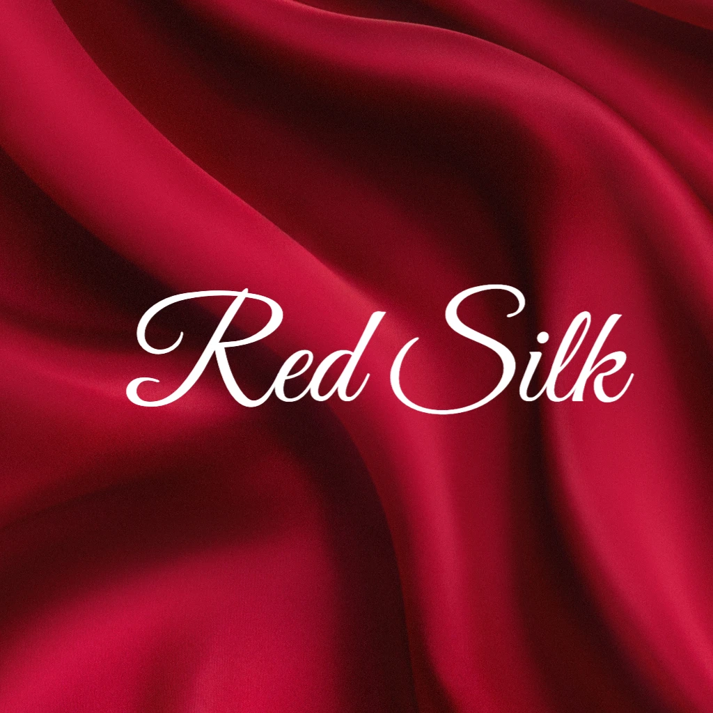 Luxurious Red Silk Background Bachelorette RSVP theme