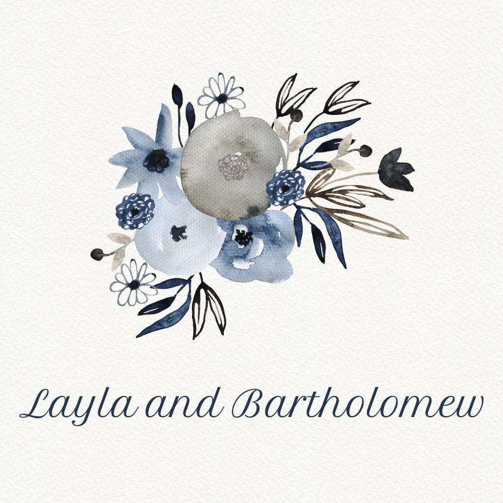 white textured background with blue and silver flowers