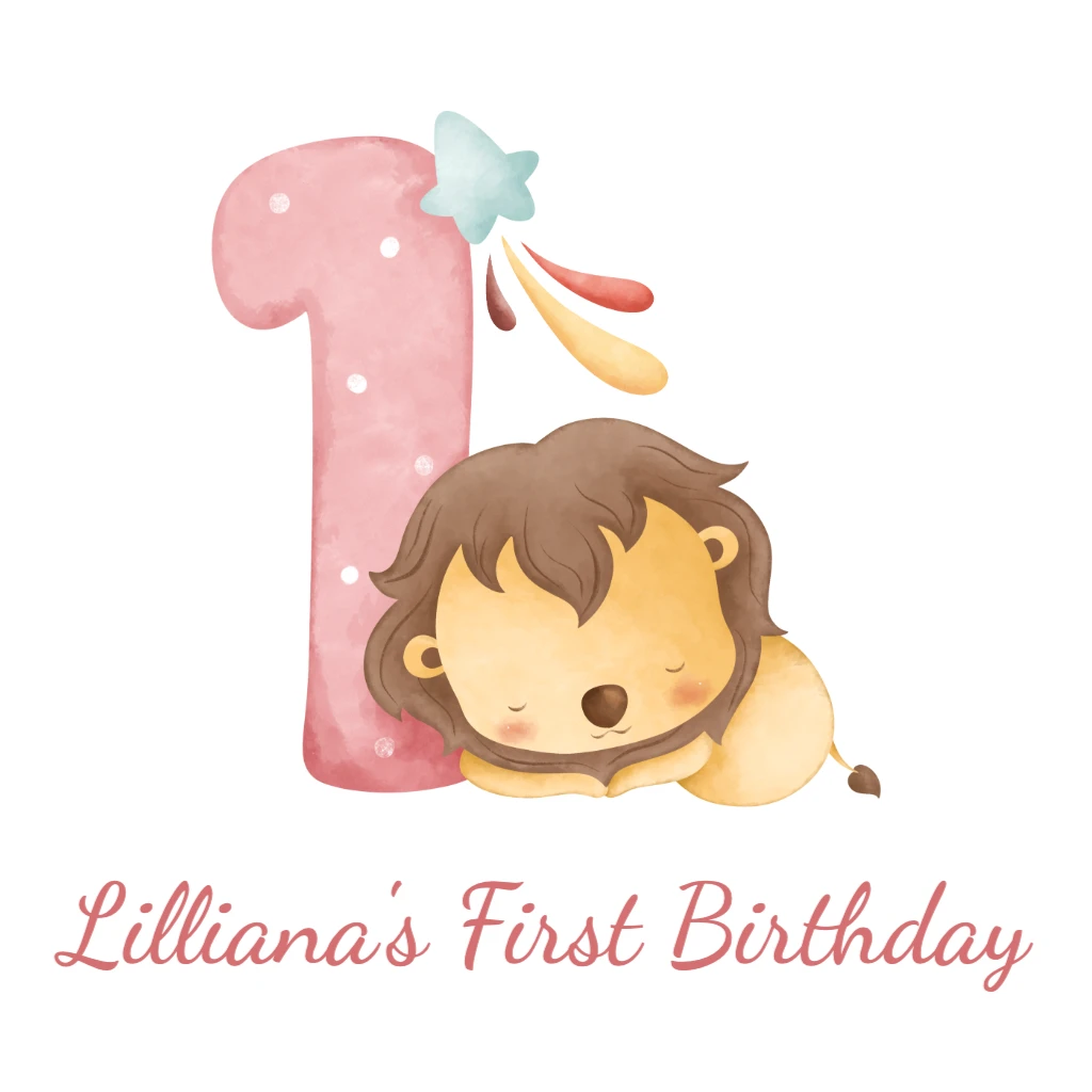 Pink Polka Dot 1 with Sleeping Lion RSVP theme preview